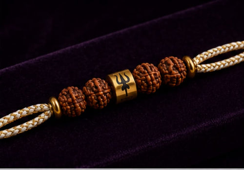 Pure Rudraksha & Trishul Rakhi